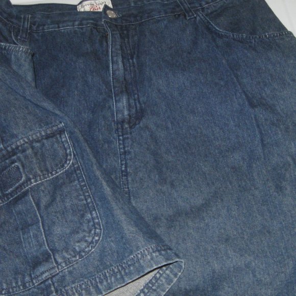 Cotton Ginny plus Denim Cargo mini skirt - Picture 3 of 4